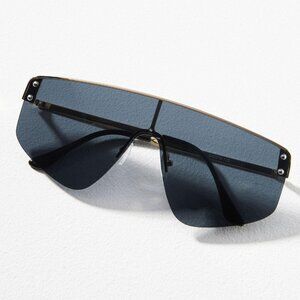Anthropologie Metal Shield Sunglasses